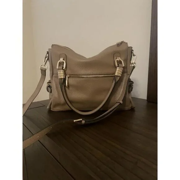 🆕Women Khaki Genuine Leather Purses and Handbags Satchel Tote Shoulder Bag